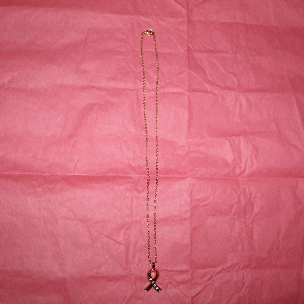 Ribbon Pendant Created With Swaroski Crystals
